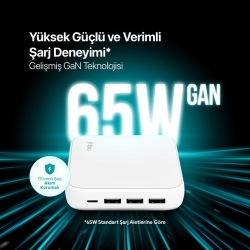 Ttec SmartCharger Quattro Gan 65W Pd Hızlı Seyahat Şarj Aleti Usb-C + 3 Usb-A - 2